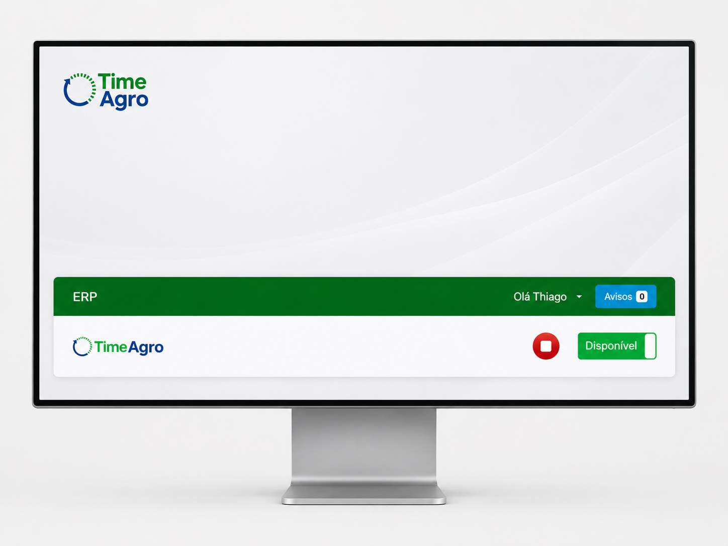 Tela de acompanhamento da equipe no Time Agro